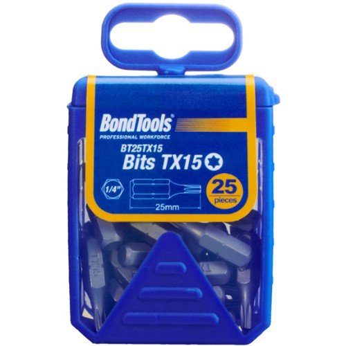 Bits 1/4" Torx BONDTOOLS<br />25 mm 25-pack