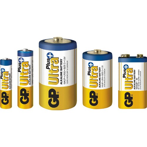 Alkaliska batterier GP<br />Ultra+