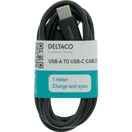 Laddkabel DELTACO<br />USB C/Micro USB