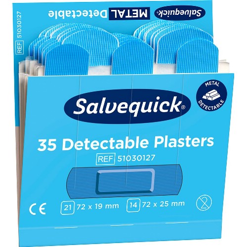 Plåster CEDERROTH<br />Salvequick Blue Detectable 51030127